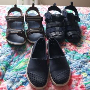 Set of 3 size 10 boys summer shoes